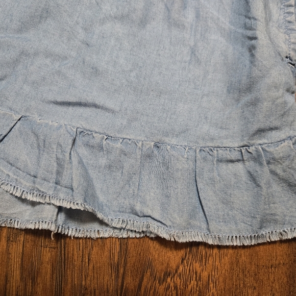 Aerie Chambray Medium Blue Pull On Shorts - Picture 9 of 12